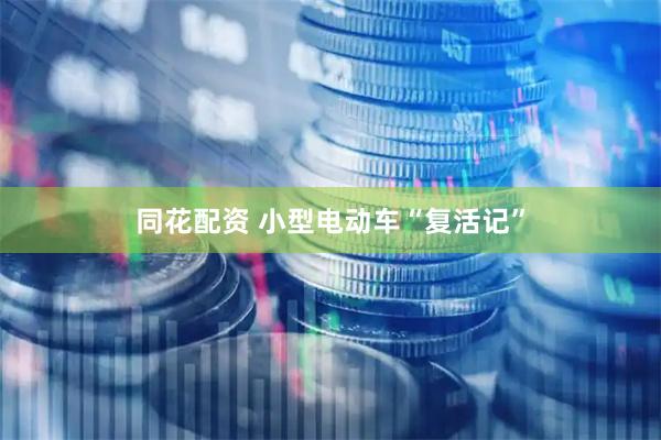 同花配资 小型电动车“复活记”