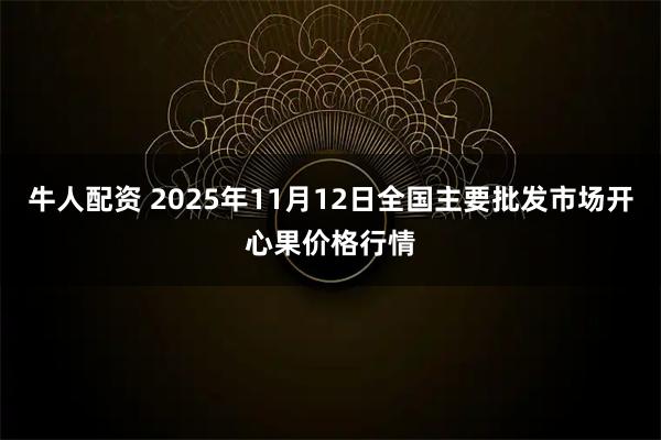 牛人配资 2025年11月12日全国主要批发市场开心果价格行情
